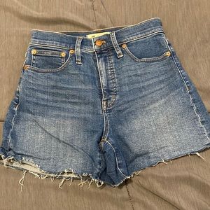 Madewell High Rise Denim Shorts
